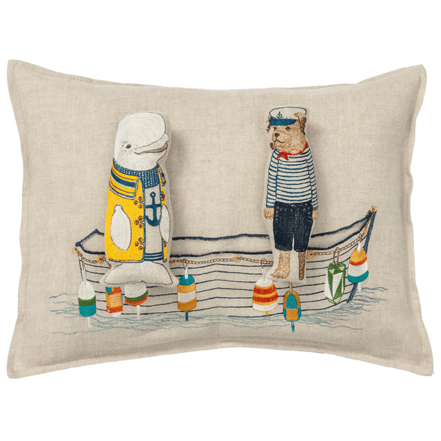 Poketo - #12532 Linen Tea Towel Set in Blue